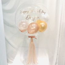 연지마켓 DIY 반제품 레터링풍선 용돈풍선 헬륨 효과 커스텀버블벌룬 파티 졸업 입학 축하 셀프 생일 선물 환갑, 3. 피치로즈골드 18인치 반제품