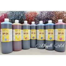 들꽃아트 안개보존액 1리터 1개 46색 / 프리저브드 용액 드라이플라워 보존화 염색약, 29.그린