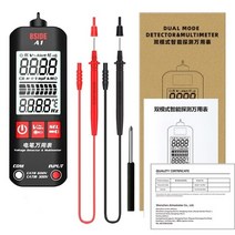 방화 댐퍼 배관 A1 완전 자동 안티 번 지능형 디지털 멀티 미터 디지털 LCD 메트로 볼트 옴 NCV Hz 라이브 와이어 테스터 멀티미터, 01 1set