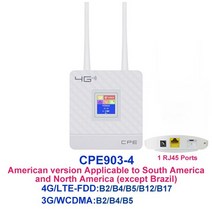 lte라우터 휴대용 와이파이 라우터 포켓파이 cpe903 3g 4g 2 외부 안테나 wifi 모뎀 rj45 포트 및 sim 카드 슬롯이있는 cpe 무선 eu 플러그, cpe9003-4