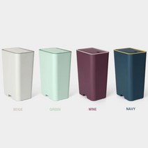 탕비실 얇은 틈새 분리수거함 스레기통 10L 병원 학교 사무실 공공장소, 휴지통(베이지)