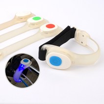 다목적 안전 조깅 런닝 LED 밴드 팔 발목 자전거 야간 야광 라이트, 녹색