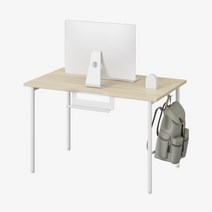 한샘 플롯 컴퓨터 책상 120x70cm (옵션 택1), 콘센트 추가(D), 내추럴오크