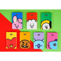 너나마켓 BT21 핸디형 다이어리 1+1 데일리 먼슬리 위클리 다용도 메모포함, 알제이+랜덤