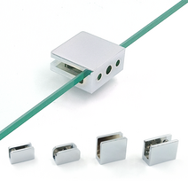 유리다보 선반 부스 고정 브라켓 사각, 사각 소형