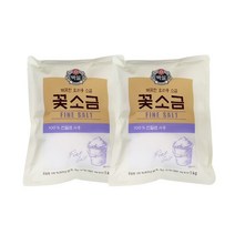 백설 꽃소금, 1kg, 2개