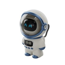 Ai스피커 인공지능 스마트 스피커 우주 비행사 인터랙 블루투스 알람 시계 라디오 야간, 하얀, 01 White