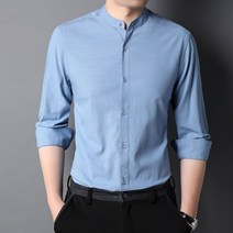 봄과 가을 남성 골프 의류 남성 골프 재킷 중년 남성 칼라 긴팔 셔츠 중년 및 오래된 대형 느슨한 아빠 얇은 단색 셔츠 면화