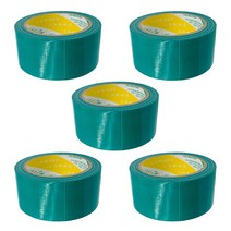 소유 청테이프 면테이프 가정용 녹색 48mm x 15M, 5개