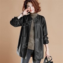 레더 가죽 여성 자켓 지컷 블랙 페이크레더 라이더 에코레더 크롭 노카라 가을 여자