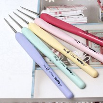 [청송뜨개실] (3시이전 당일발송) (A10) 튤립 슈크레 비즈&레이스 코바늘 (낱개), 레이스 6호(1.00mm)