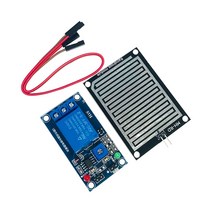 강우센서 우적센서 레인샌서 레인센서 모듈 ARDUINO 로봇 래인 샌서 레인 센서 물 빗방울 감지 모듈 빗방울 빗물감지 빗 + dc 5v 12v 릴레이 제어 키트용 38