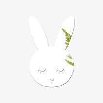 벽면 거울 시공 붙이는 시트지 팔각 육각 벽걸이 아크릴 부착 전신북유럽 달 하트 도형 원형 토끼 나무 홈 아트 벽 장식, 토끼 23cm x 15cm