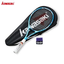 입문용 테니스라켓 남자 여자 초보 테니스채 가와사키 테니스 라켓 탄소 합성 블루 라켓 남녀 초경량 권장 교육 k-19, k-19블루