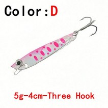 아이스오거 얼음낚시 방어낚시 드릴OUTKIT신제품 마이크로 지깅 낚시 하드 미끼 3/5/7/10g 리드, 28 D-5g