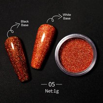 금속 네일 미러 파우더 반짝이 젤 폴란드어 문질러 먼지 이는 골드 실버 고급 크롬 플레이크 안료 DIY 액세, 한개옵션1, 26 C005