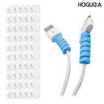 스프링 케이블 보호캡 충전기 바이트 10개입, 화이트 5세트 (총 10개입), 5개