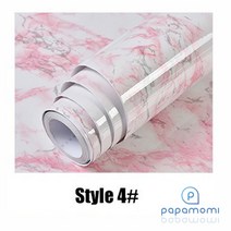 대리석시트지 2M 대리석 패턴 PVC 접착식 시트지 방습 방수 리폼 포인트 인테리어 60x200, Style 4