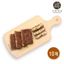 오복떡집 영양찰떡 개별포장 완두배기 찰떡 영양떡 팥시루떡 국내산 찹쌀 완두콩 팥고물 찰시루 팥떡 개업 이사 답례떡 한끼 아침 식사대용 떡 세트, 100g X 10개입
