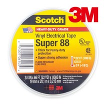 PGM*^몰3M Scotch Super 88 비닐 전기 절연 테이프 19mmx20M 파이프보수재 보수용 배관 배관재 보수재 부식방지 방수^^췤pgm, a^^옵션없슴
