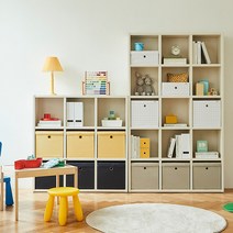 한샘 샘 폴리 비비드 수납바스켓 (뚜껑) 수납박스 (5종택1), 01.샘폴리바스켓(뚜껑)베이지