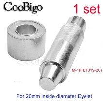 아일렛 펀치 세트 금속 구멍 설치 도구 수정 그로멧 금형 패스너 수제 가죽 공예 탄소강, 20mm 작은 구멍 도구