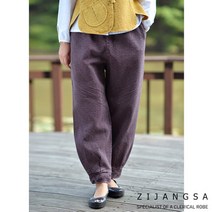 [20042]여자 핀탁 이중지 바지 생활한복 아메카지 개량한복 패션한복 요가한복 생활복 한복 법복 절복