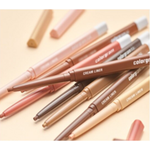 Colorgram 컬러그램 아티스트 포뮬라 크림라이너 8컬러 뒷트임 밑트임 슬림펜슬 아이라이너 섀도우 대신 컬러라이너, 01로스티드브라운