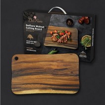 델피오레 월넛도마 직사각 고급 통원목 인도네시아산 주방용품 캠핑용 플레이트, 1.월넛 직사각 도마