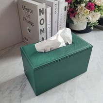 유피어 가죽 티슈케이스 300매용, 티슈케이스(300매용)그린