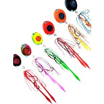 유동식 타이라바 천연자개완제품 40g-150g 참돔 부시리 쏨뱅이, 옐로우그린-003