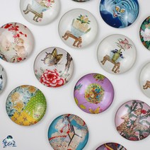 율아트 민화 냉장고 자석 15종 현관문 마그넷, 3. 모란도