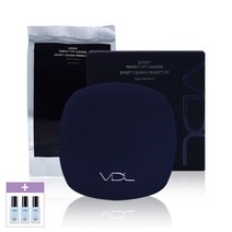 VDL 브이디엘 엑스퍼트 퍼펙트 핏 쿠션 [본품+리필] (+1ml 샘플 증정) M01 A02 A03 V02, 1Ea