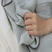 유아동-면거즈이불/애착용-3중직-블랭킷이불&담요 연약한 피부에-무해, 그레이