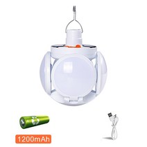 태양광 LED 태양광 패널 정원등 팬션등1/2 팩 비상 태양 LED 전구 접이식 야외 조명 방수 USB 충전식 램프, 02 2pack, 01 1200mAh no Remote