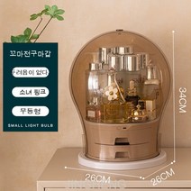 JINGHENG2단 3단화장품정리대망홍 화장품 수납함 방진 아크릴 데스크톱 화장함 화장대 화장품 립스틱 진열대, 선녀핏핑크26*26*34