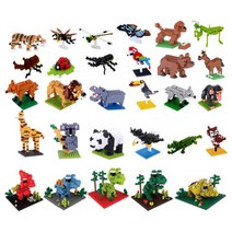 미니블럭 초미니블럭 초미니 블럭 키덜트 곤충 동물 완구, (초미니블럭) 나비