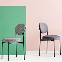 올라체어 카페의자 1인 베르판 디자인 패브릭 식탁의자, 올라체어-하운드체크