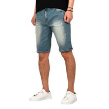 핫코드 남자 여름 청 반바지 스판 빅사이즈 워싱진 HC008-2