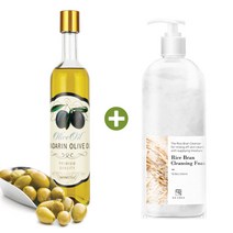 스킨볼릭 만다린 올리브 오일 500ml + 쌀겨폼500ml / 고보습 임산부 마사지 튼살 오일