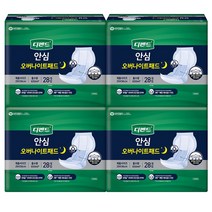 디펜드 남녀공용 안심 장시간용 패드 속기저귀 성인기저귀, 28개입, 4팩