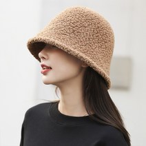 캐주얼 뽀글이 버킷햇 가을 겨울 여성 외출 패션 양동이 모자