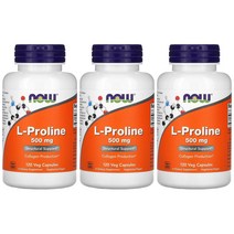2+1 나우푸드 L 엘 프롤린 500mg 120정 베지테리언 GMP L proline, 1개, 기본