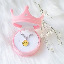 샤이니유 스마일미아방지목걸이 써지컬스틸 케이스증정, 팔찌기본체인, (팔찌)16+3cm, 왕관케이스
