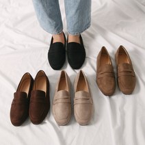 w192056 말랑 폭신 스웨이드 페니 로퍼 데일리룩