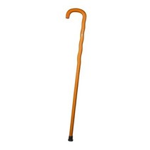 에쉬울프 나무 간편 지팡이 900mm, 굴곡 옐로우, 1개