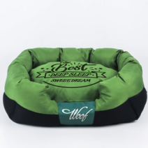 강아지 침대 사계절 공용 무정전 끈적임 세탁 용이 탈부착 가능 테프론 소재, 녹색