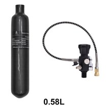 에어 탄소 섬유 실린더 충전 밸브 레귤레이터 4500Psi 300Bar 0.88L M18 1.5