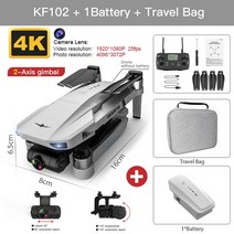 KF102 MAX 드론 전문가용 HD 카메라 5G 와이파이 GPS 2 축 흔들림 방지 짐벌 브러시리스 미니 4K, 13 KF102 1B with Bag