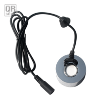 DC 24V 0.6A 슈퍼 초음파 분무기 스프레이 안개 발생 메이커 물 분수 연못 가습기, 12 led